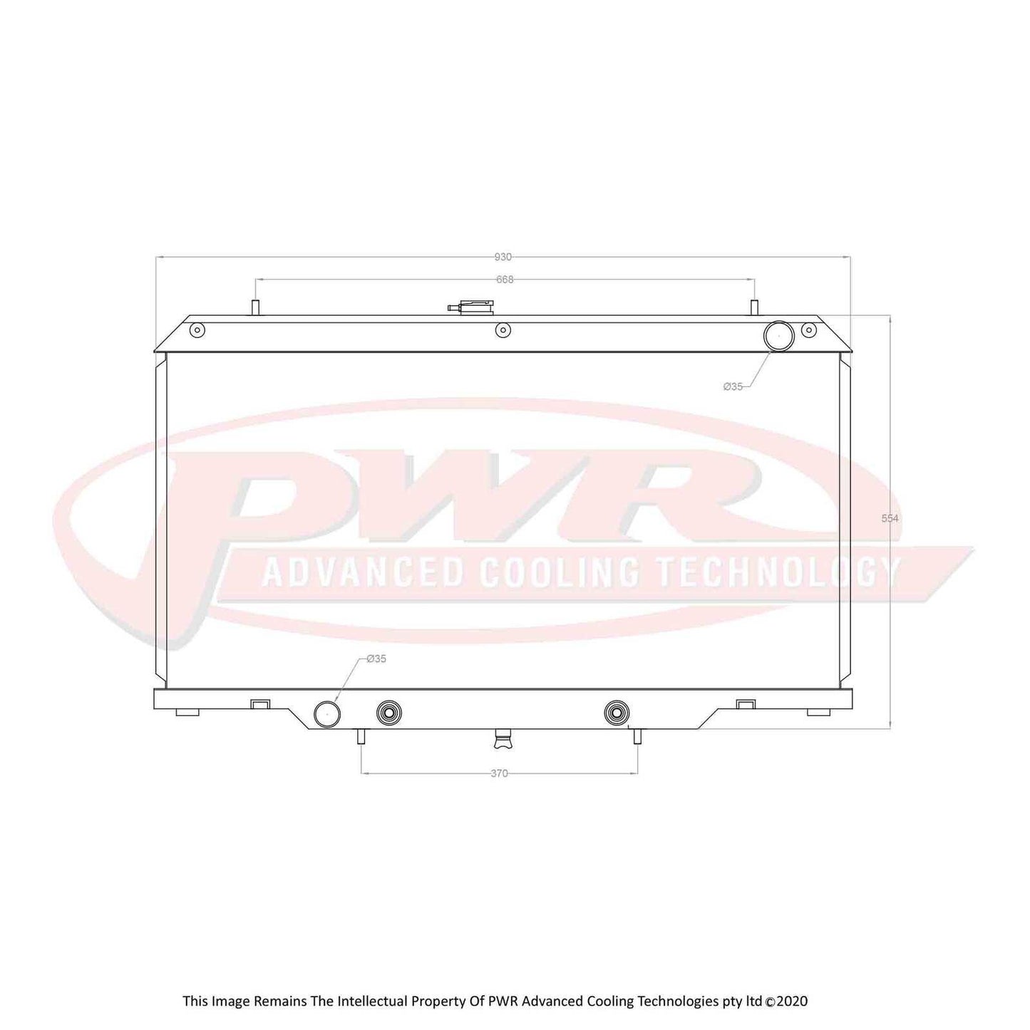 PWR 55mm Radiator (Nissan Patrol Y61 GU TD42 Auto 97-03) - PSICO OFFROAD