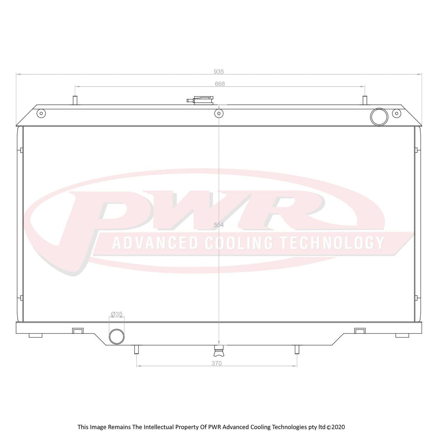 PWR 55mm Radiator (Nissan Patrol Y61 GU 4.2TD 97-03) - PSICO OFFROAD