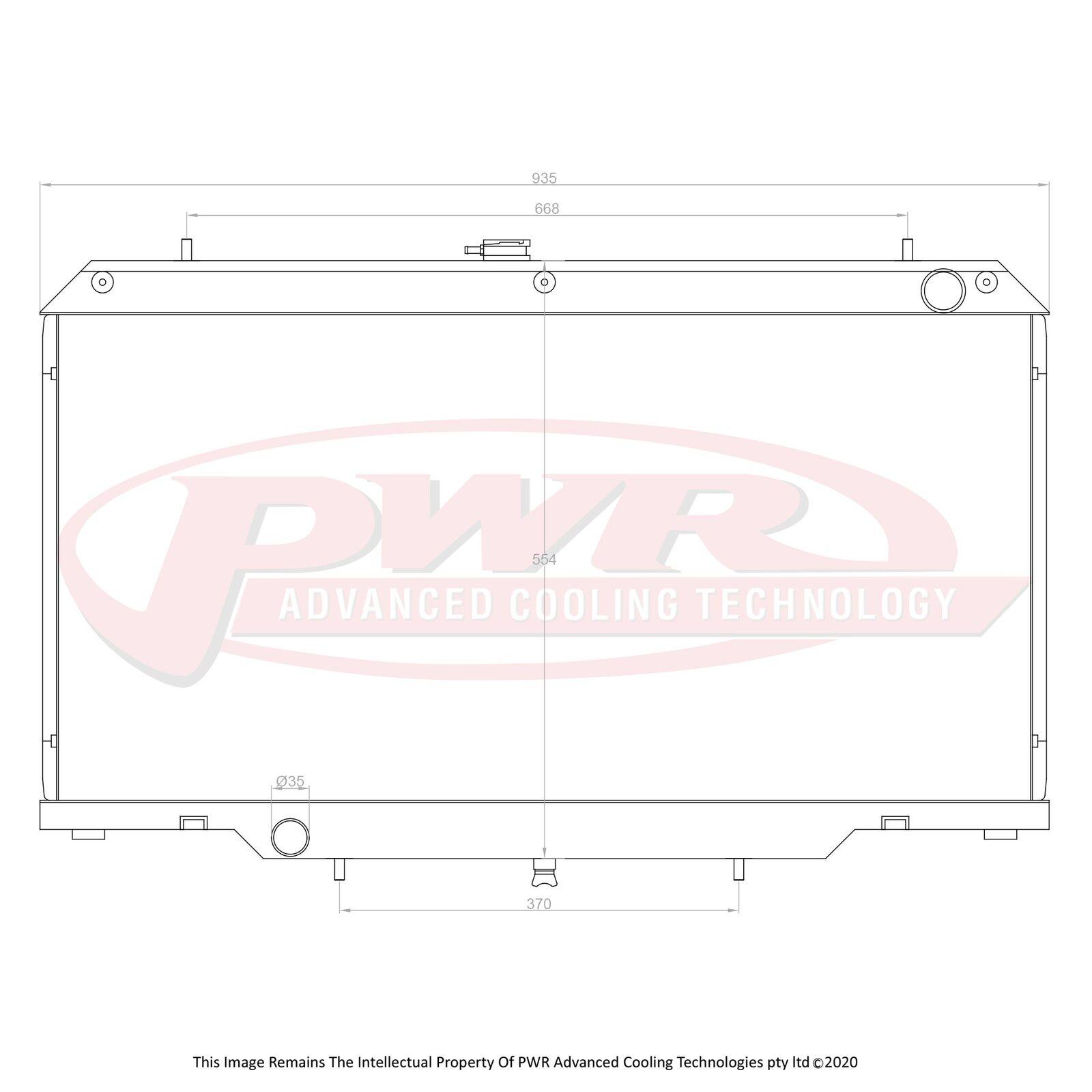 PWR 55mm Radiator (Nissan Patrol Y61 GU 4.2TD 97-03) - PSICO OFFROAD