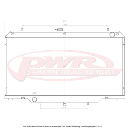 PWR 55mm Radiator (Nissan Patrol Y61 GU 4.2TD 97-03) - PSICO OFFROAD