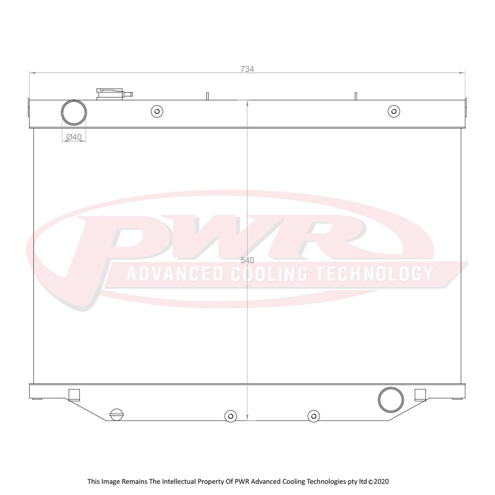 PWR 55mm Radiator (Toyota Landcruiser 80 Series 90-97) - PSICO OFFROAD