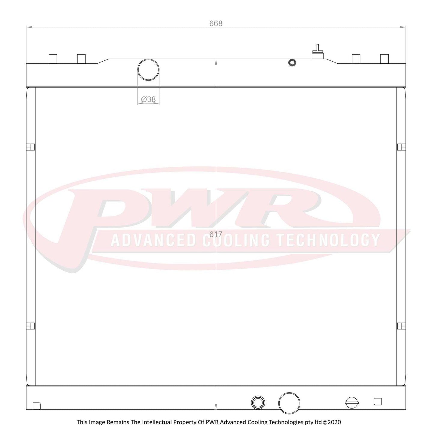 PWR 42mm Radiator (Toyota Hilux KUN26 3.0TD 05-15) - PSICO OFFROAD