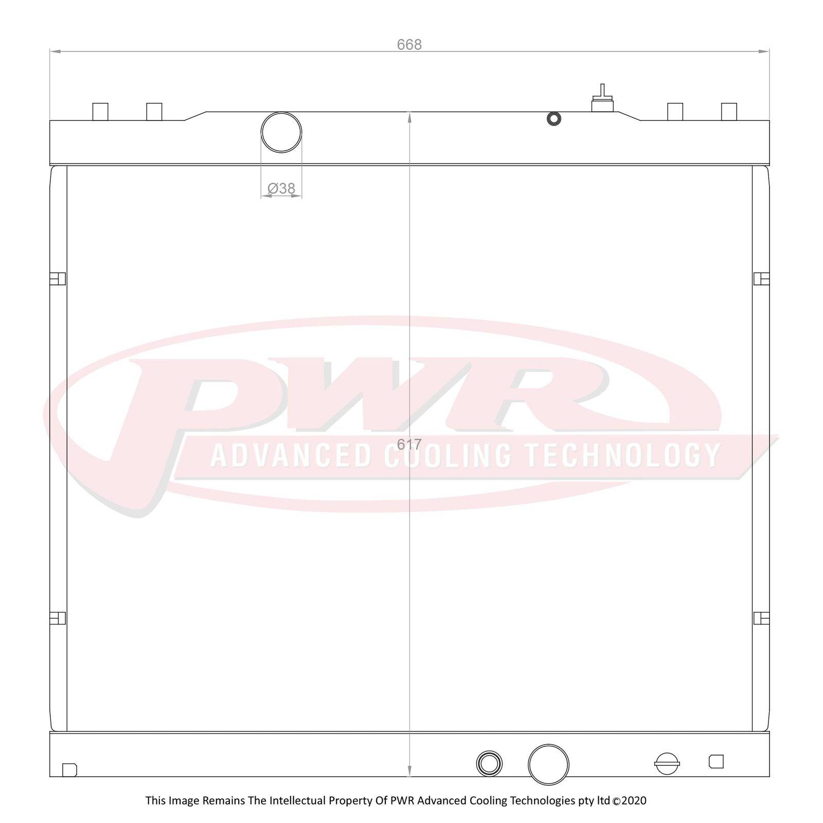 PWR 42mm Radiator (Toyota Hilux KUN26 3.0TD 05-15) - PSICO OFFROAD