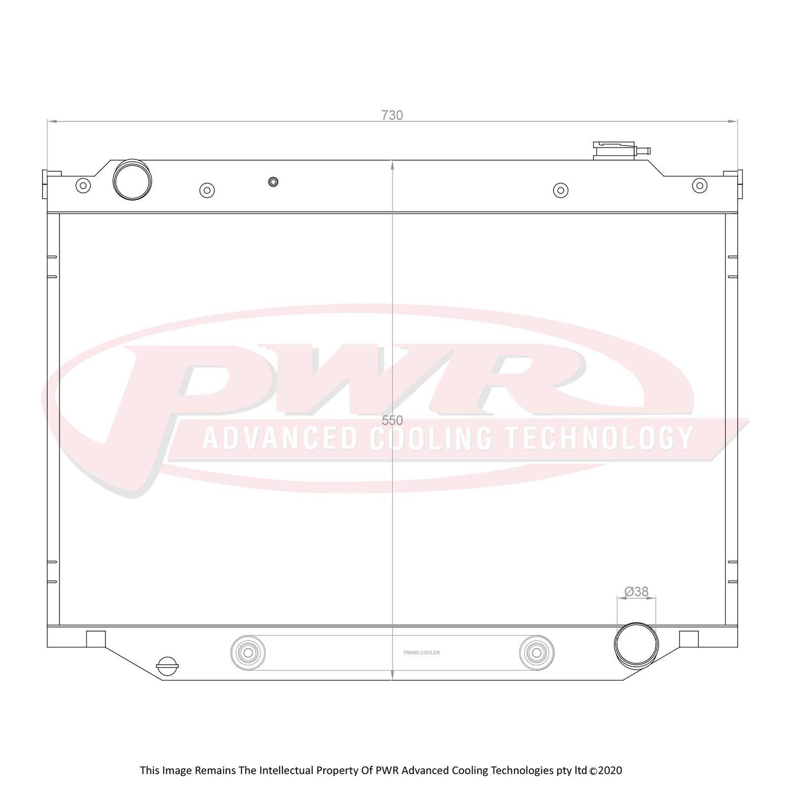 PWR 55mm Radiator (Toyota Landcruiser FZJ 80 Series Auto 92-96) - PSICO OFFROAD