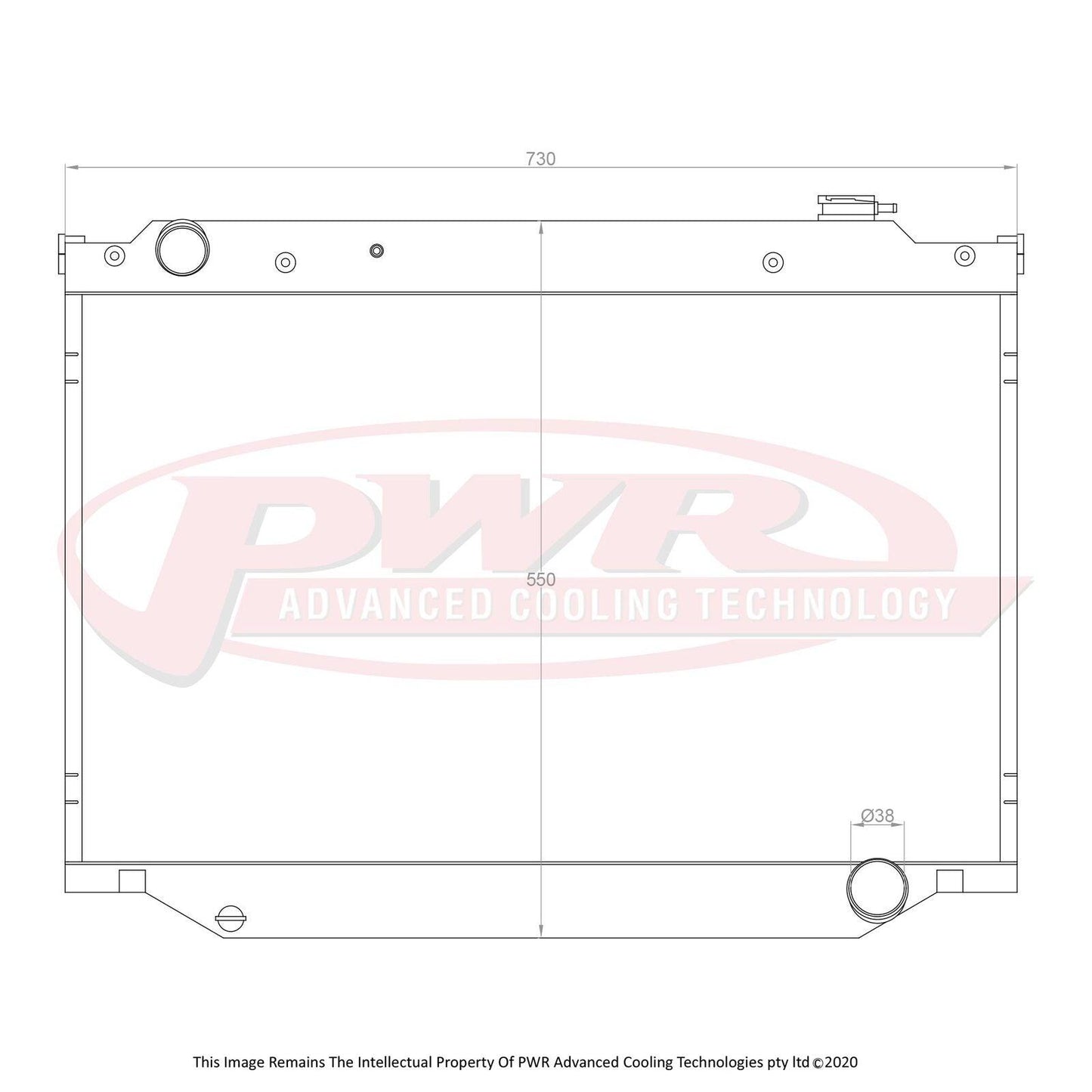 PWR 55mm Radiator (Toyota Landcruiser FZJ 80 Series 92-96) - PSICO OFFROAD