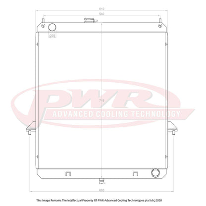 PWR 55mm Radiator (Nissan Patrol Y61 GU3 Petrol 03-16) - PSICO OFFROAD