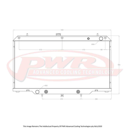 PWR 55mm Radiator (Nissan Patrol Y61 GU RD28 Auto 97-16) - PSICO OFFROAD