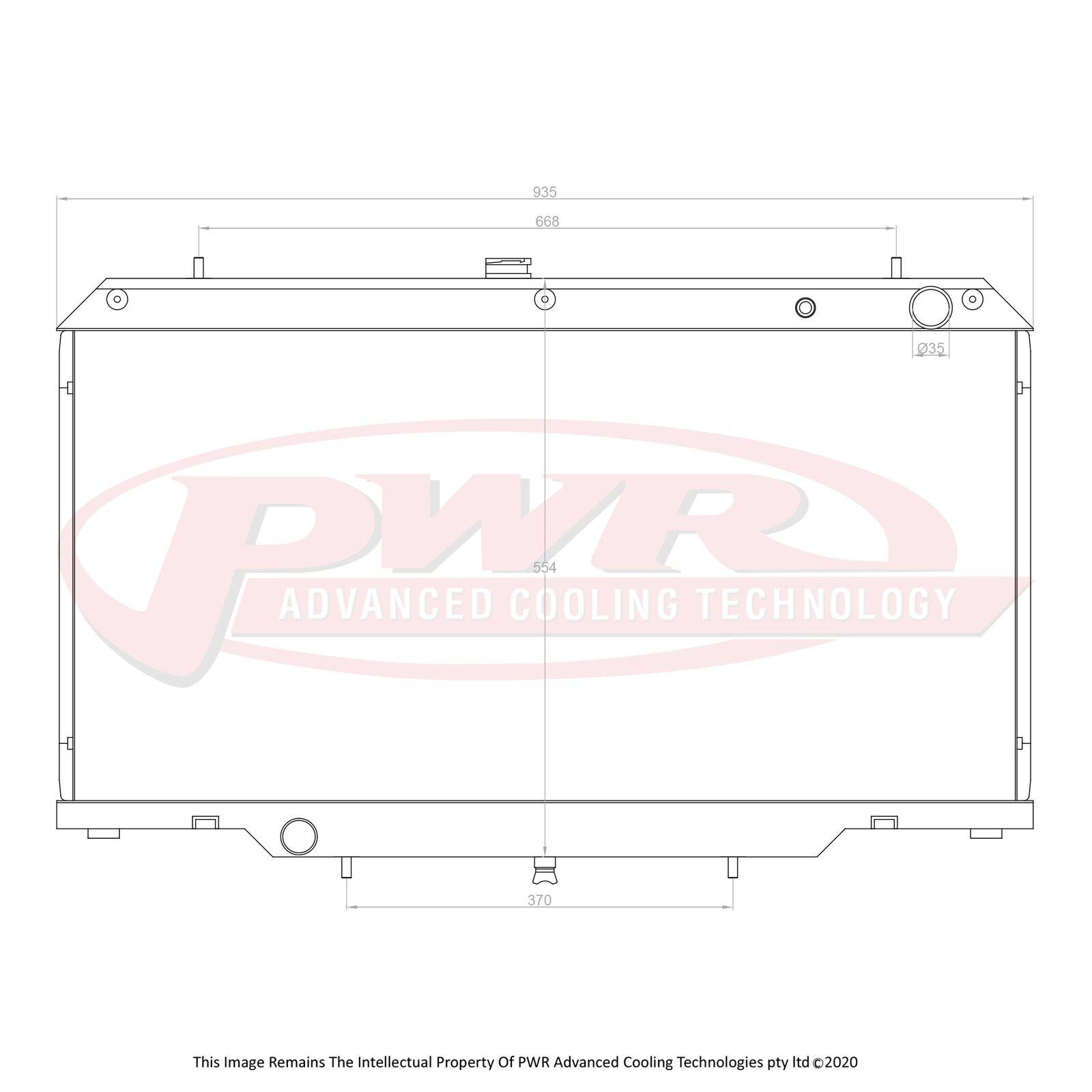 PWR 55mm Radiator (Nissan Patrol Y61 GU 2.8TD/3.0TD 97-03) - PSICO OFFROAD