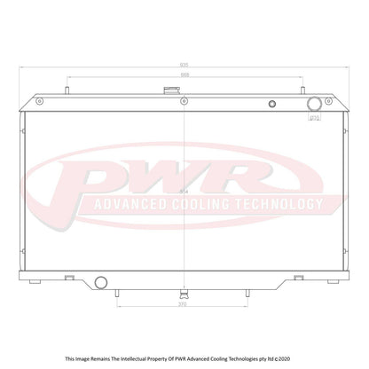 PWR 55mm Radiator (Nissan Patrol Y61 GU 2.8TD/3.0TD 97-03) - PSICO OFFROAD