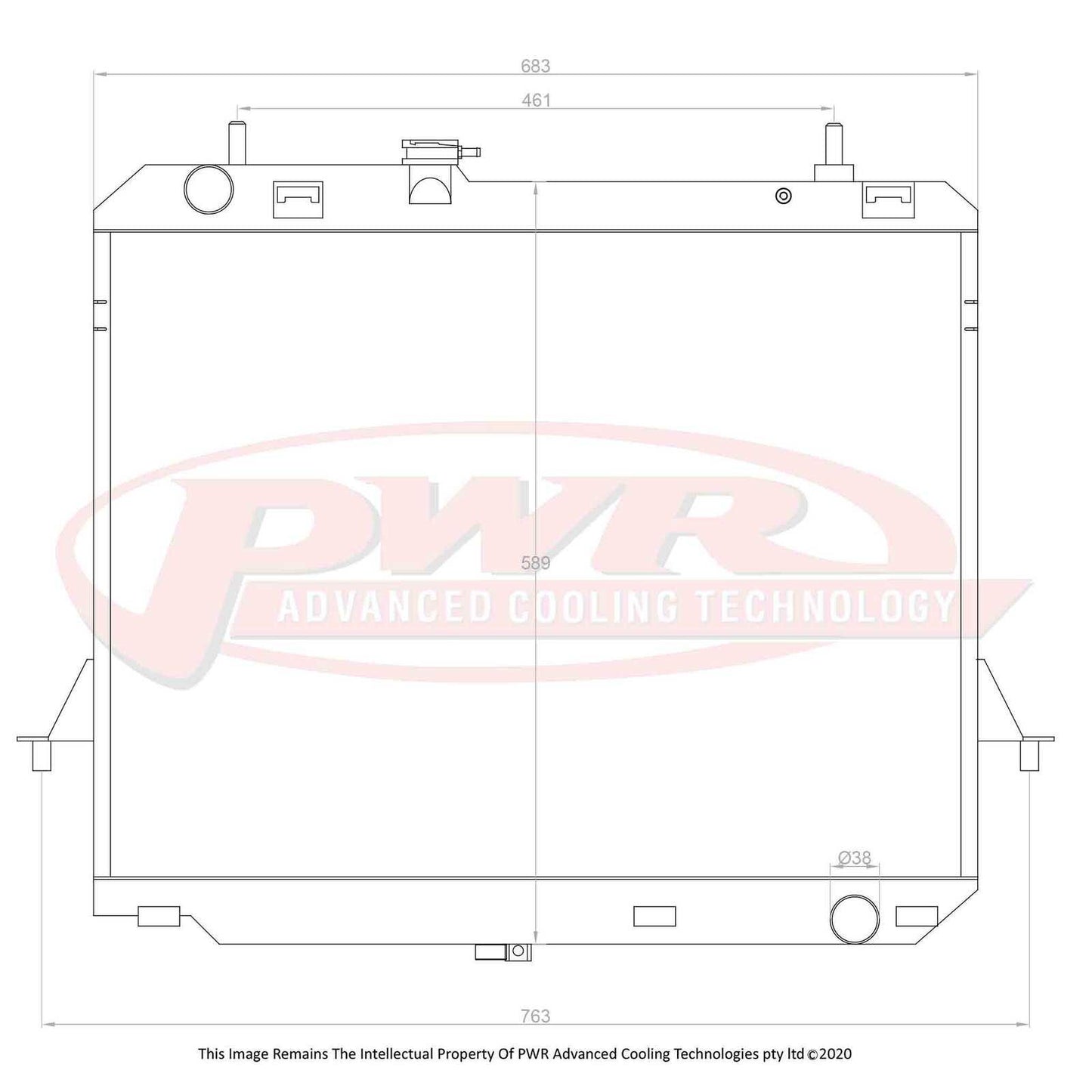 PWR 42mm Radiator (Isuzu D-Max 12-20) - PSICO OFFROAD