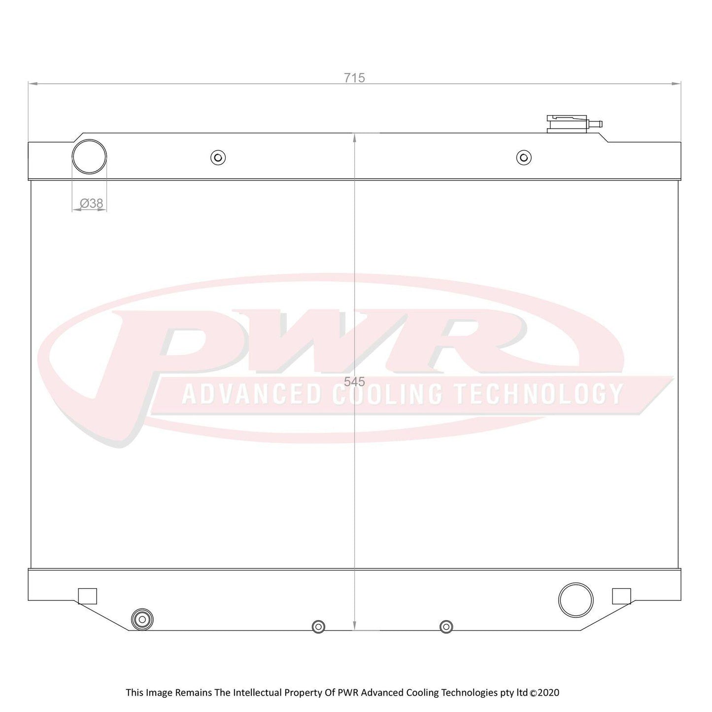 PWR 55mm Radiator (Toyota Landcruiser 80 Series 96-97) - PSICO OFFROAD