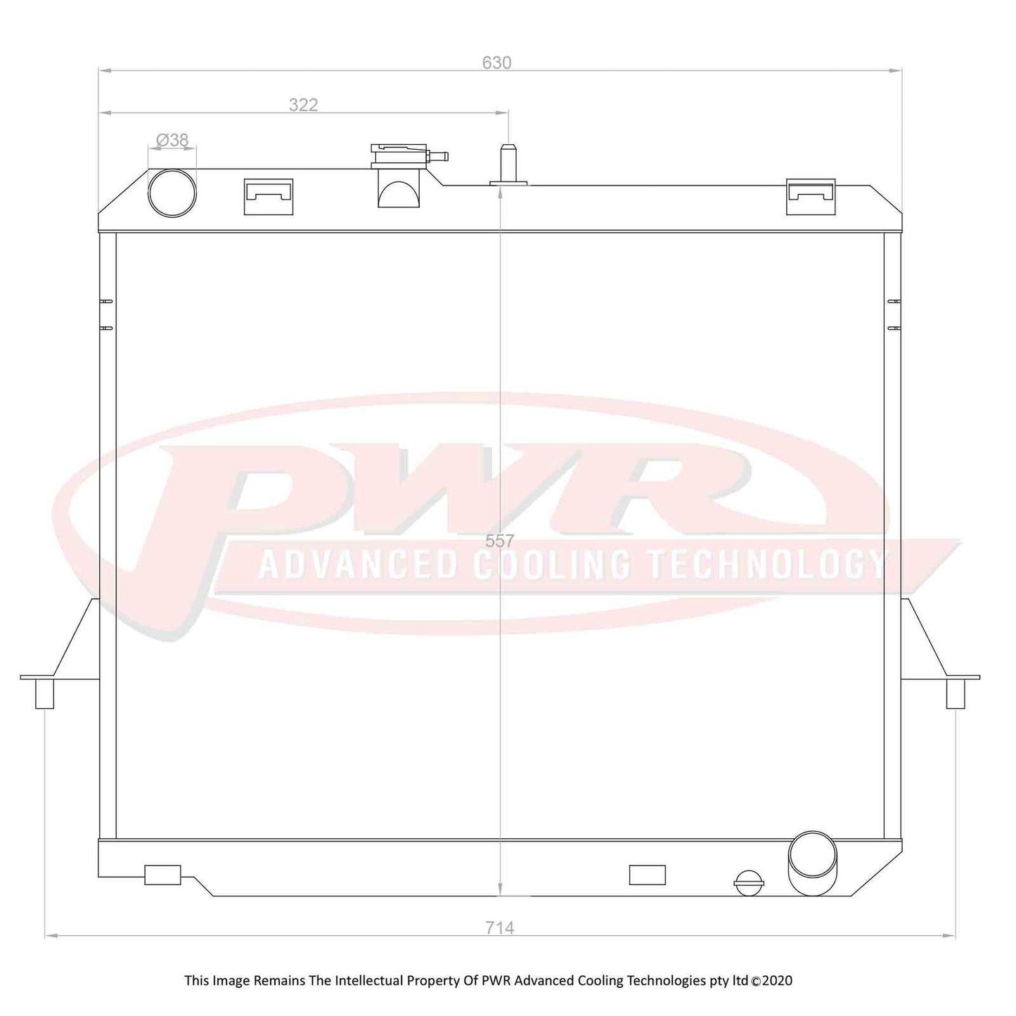 PWR 42mm Radiator (Holden Rodeo RA/Colorado 03-08) - PSICO OFFROAD