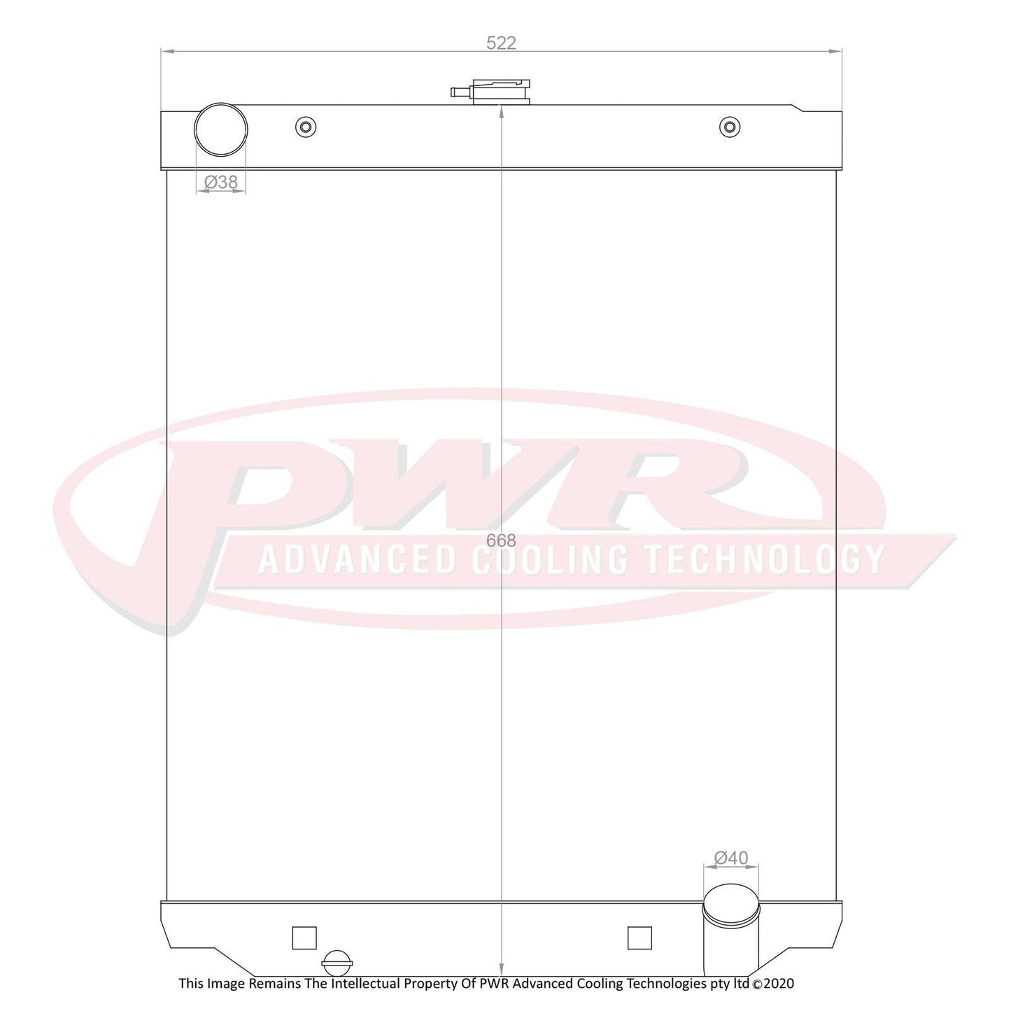 PWR 55mm Radiator (Toyota Landcruiser HZJ 79 Series 99-07) - PSICO OFFROAD