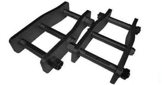Extended Greasable Shackle Pair Fits Ford Ranger PX1 2011 - 2015, Ford Ranger PX2 2015 - 2018, Ford Ranger PX3 2018 + - PSICO OFFROAD