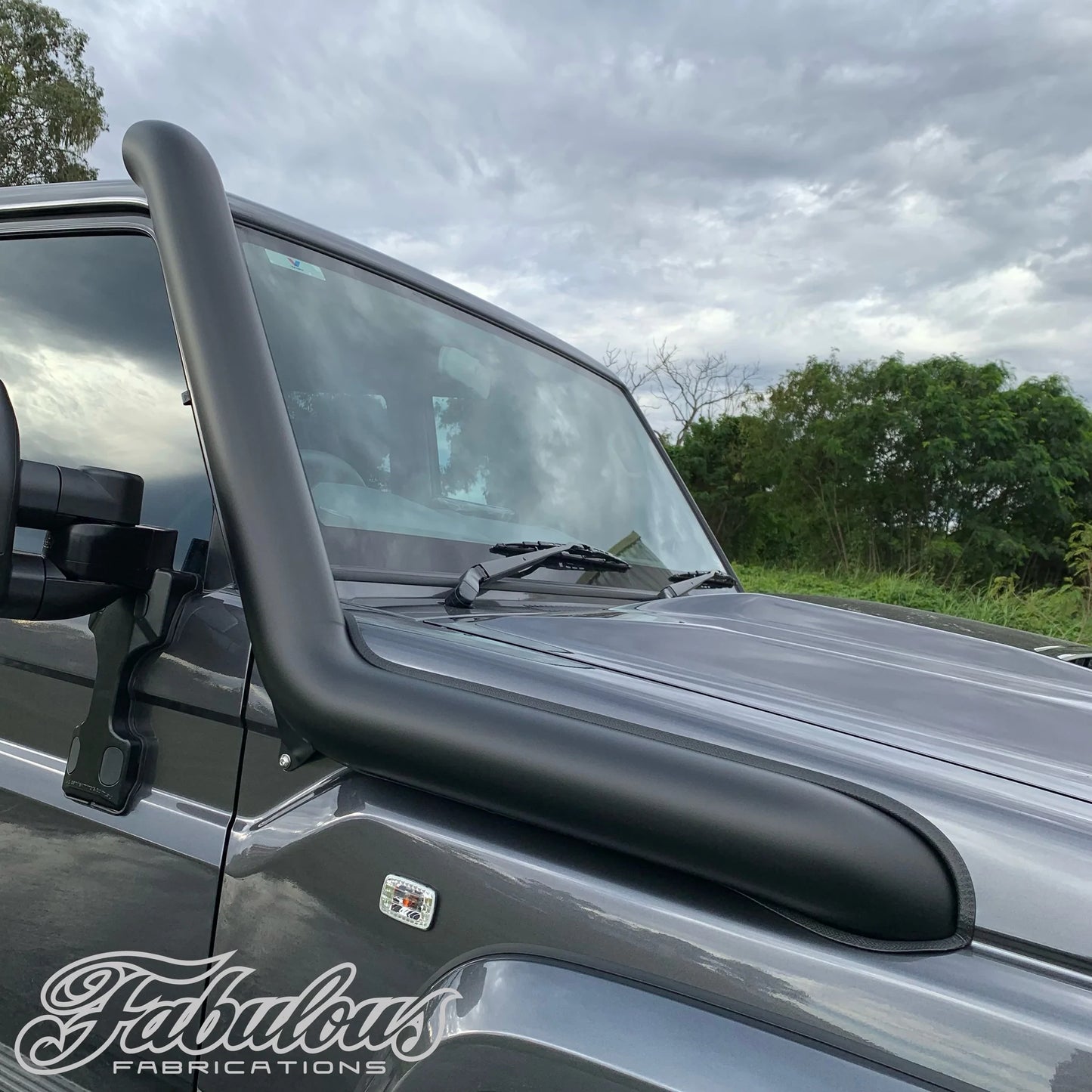 STAINLESS STEEL SNORKEL TO SUIT TOYOTA LANDCRUISER 76/78/79 VDJ SERIES - PSICO OFFROAD